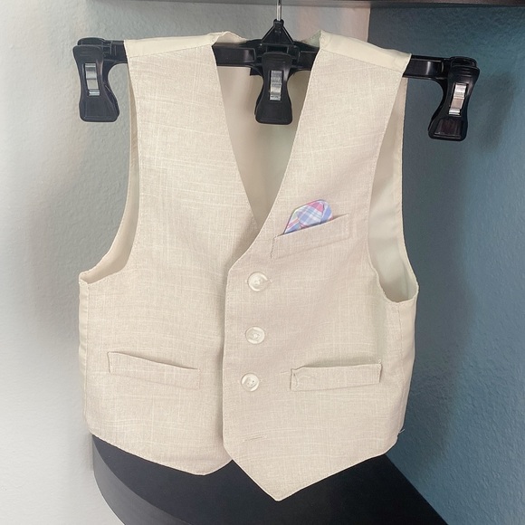 Nautica Other - Nautica Cream Boys Vest and Pants Matching Set
